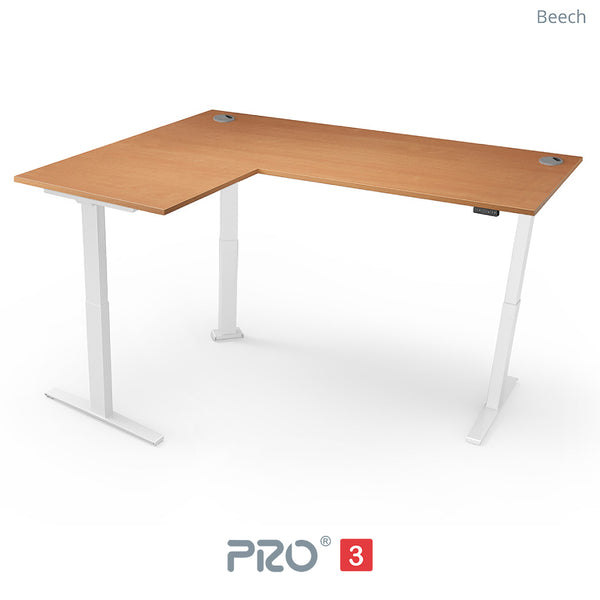 Yo-Yo DESK PRO 3 Triple Motor L-Shape Height Adjustable Standing Desk