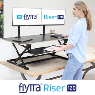 FLYTTA RISER 120 Dual Monitor Standing Desk Converter