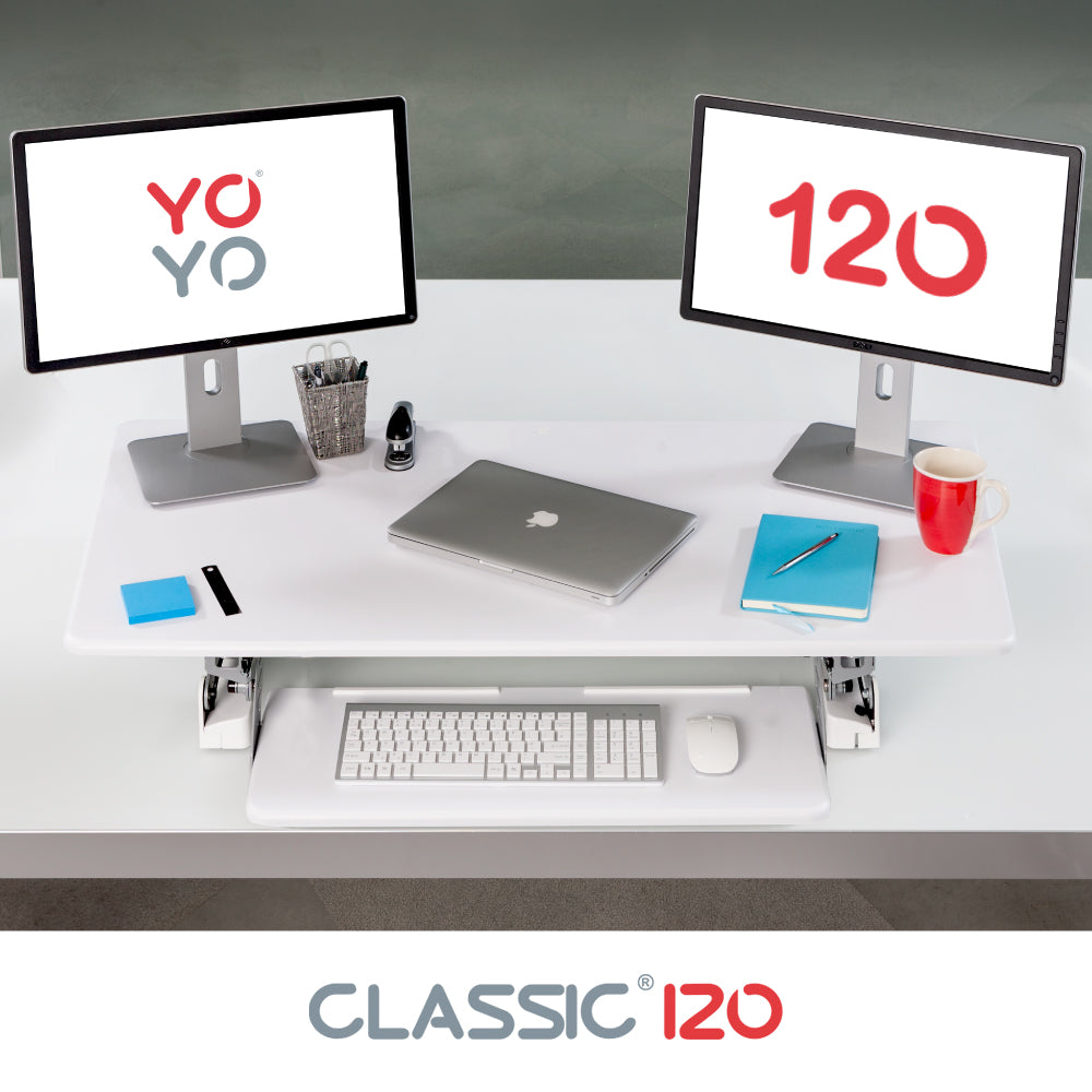 yo yo desk 120 white hero