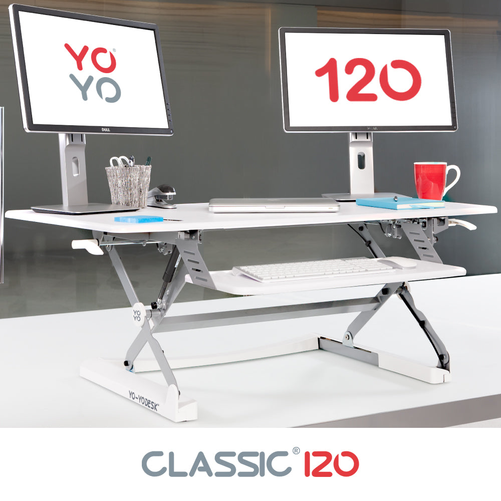 yo yo desk 120 white