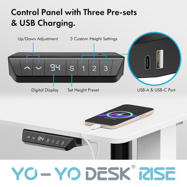 Yo-Yo DESK RISE Home Office Height Adjustable Standing Desk