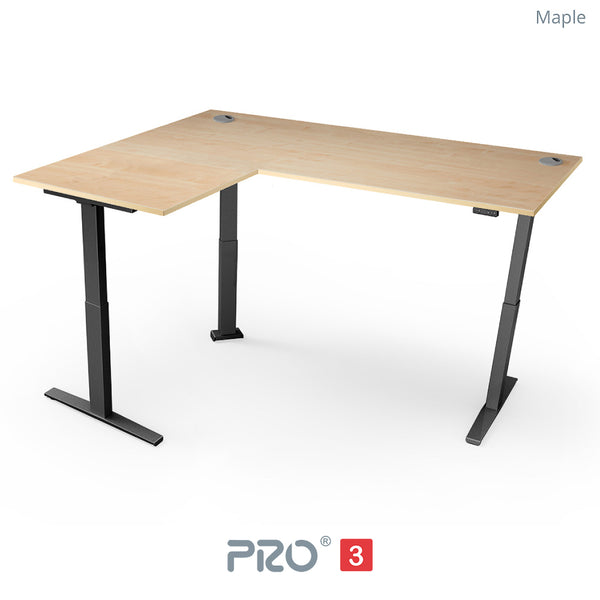 Yo-Yo DESK PRO 3 Triple Motor L-Shape Height Adjustable Standing Desk