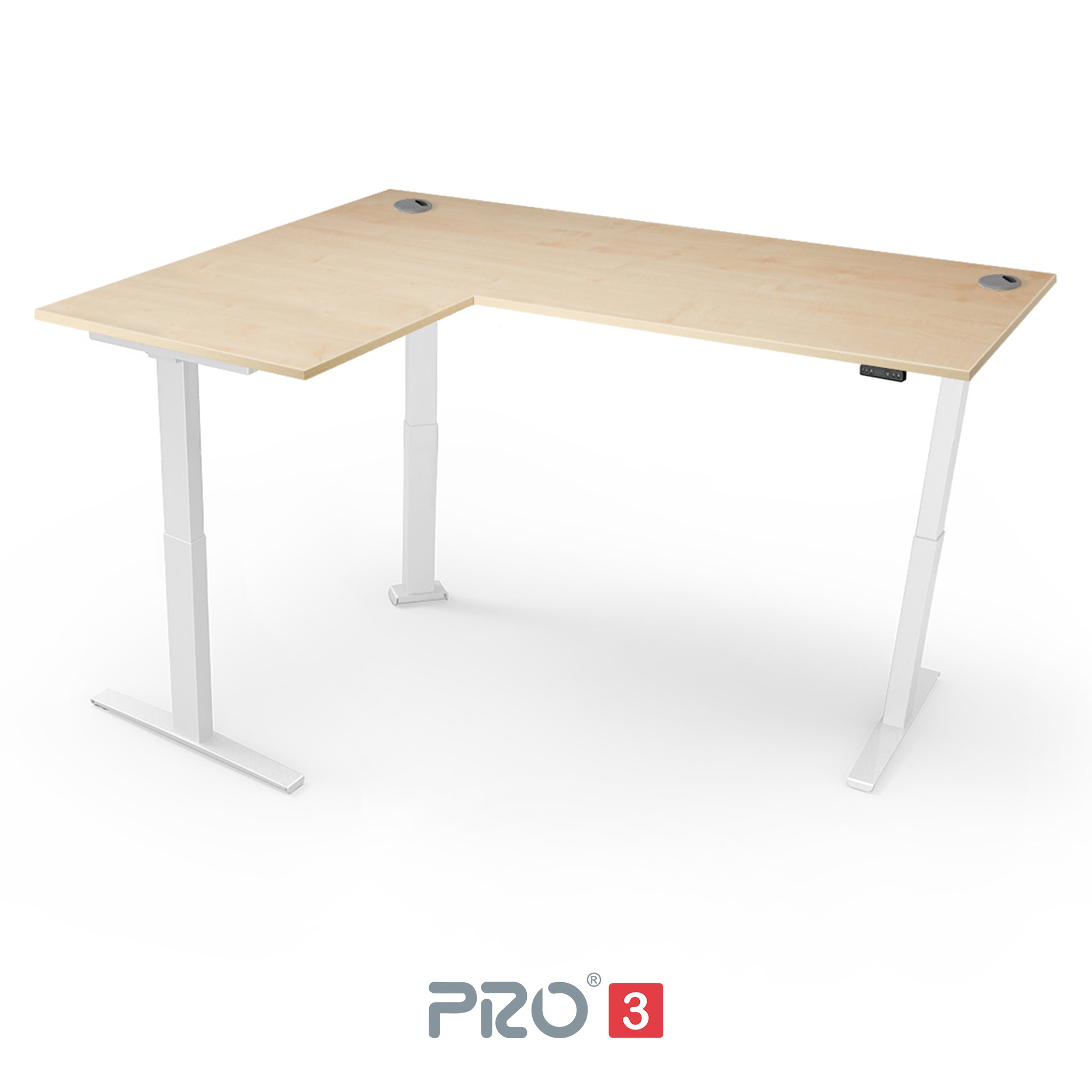 Yo-Yo DESK PRO 3 Triple Motor L-Shape Height Adjustable Standing Desk