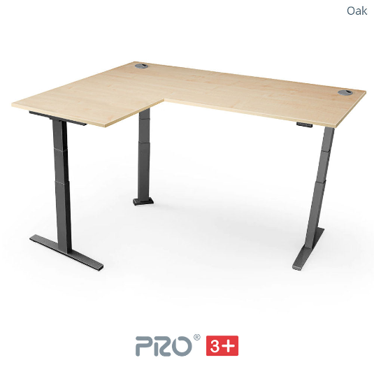 Yo-Yo DESK PRO 3+ Triple Motor L-Shape Extra Height Standing Desk